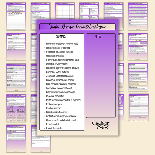 Le guide pratique du parent-employeur